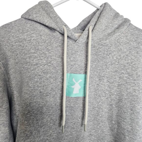 Dutch Bros Coffee Mens Hoodie Sweatshirt Size L Windmill Pullover Casual Comfy - Picture 2 of 7